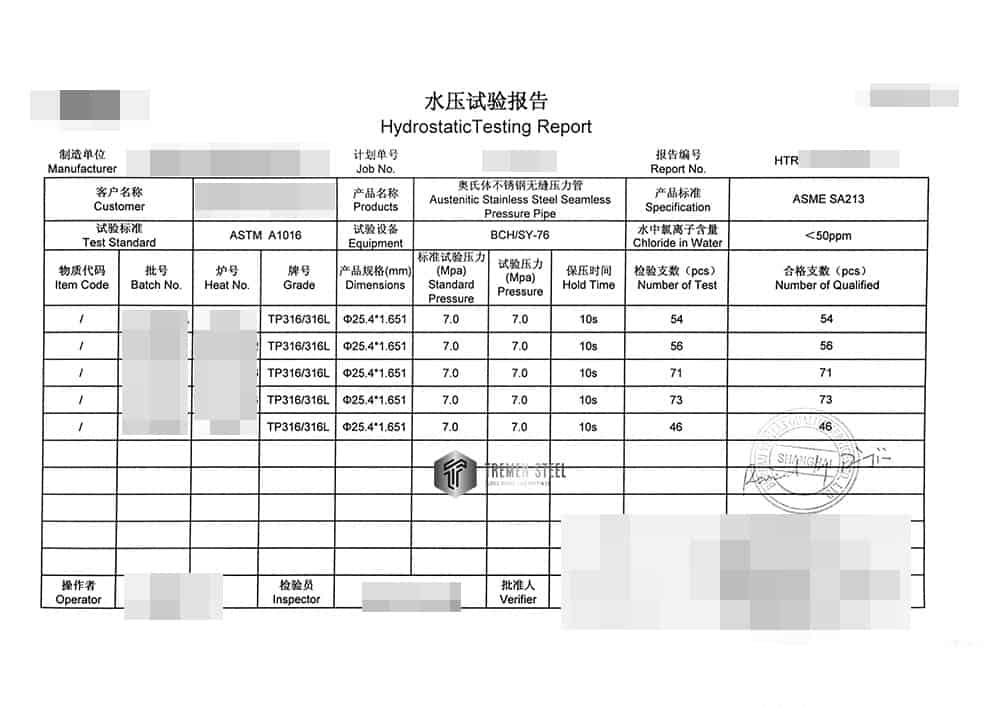 Hydrostatic-Testing-Report